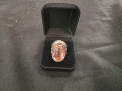 Pink Stone Ring .
