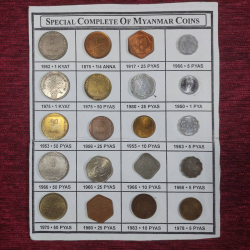 20 different coins,  Myanmar..
