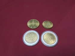 4x Gold Platted Chinese Republican Coins