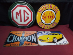 4x Tin Aduvertising Signs.