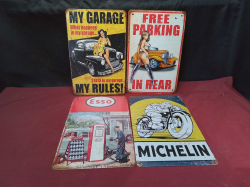 4x Tin Aduvertising Signs.