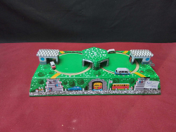Vintage Wind Up Tin Toy Car And Bus Set Working With Key