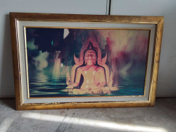 Buddha Picture with Frame 
60x90 cm.