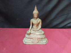 Brass Sitting Buddha.
H.23 Cm.