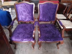 A Pair Of Purple Chairs.