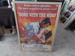 Gone With The Wind Poster With Frame. 
93x65 cm.