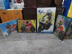 4×Valentino Rossi Picture With Frame.