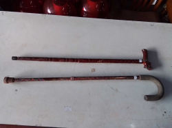 2x Wooden Walking Stick.
