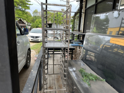 Stainless steel Tray Rack Cart.