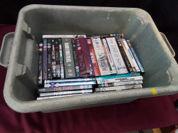 Large Green Tub of 32 DVDS to Include Box Sets .