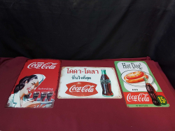 3x Coca-Cola Tin.