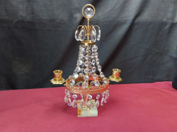Crystal Chandelier Antique Candle holders
H.37 Cm.