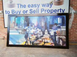 Oil Painting.
W.179 H.100 Cm.