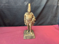 Wooden Statue from Venice Masked Ball. H.35 Cm.