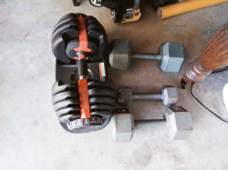 Set of Dumbells.