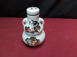 Vintage  Chinese Whisky Porcelain Bottle. H.17 Cm.