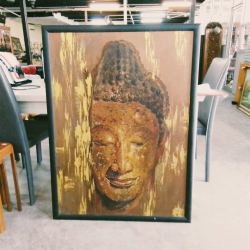 Buddha Face Picture. W.86 H.117 Cm.