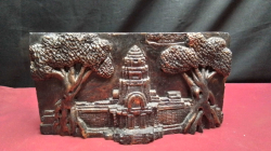 Carved Wall Panel. W.30. H.16 Cm