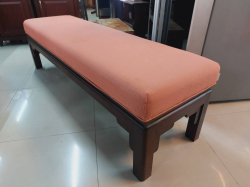 CHINESE CHIPPENDALE STYLE WOODEN BENCH. 160X47 CM HEIGHT 46 CM