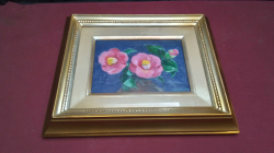 Sea-Rose Original Painting by Luna. W.39 H.33 Cm.
