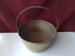 Antique brass Jam bowl large 26cm Circumference
