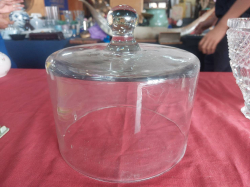 Large glass cheese dome