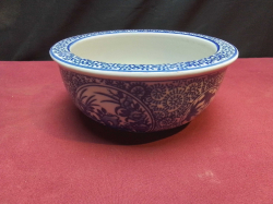 Very Old Chinese Blue & White Bowl. W.20 H.9 Cm.