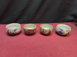 4x Small Japanese Tea Bowl.