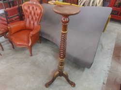 Antique Victorian mahogany torchiere jardiniere stand pedestal plant table 19th Century H.130