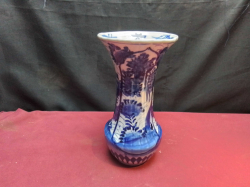 A Lovely Tall Blue & White  Chinese Vase. H.25 Cm.