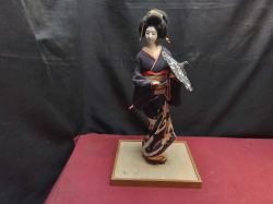 Japanese Geisha Doll on Base(20x25Cm.). H.47 Cm.