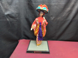 Japanese Geisha Doll on Base(20x25Cm.). H.48 Cm.