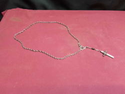 A Lovely Silver Cross and Chain by 