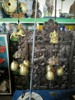  2x lucky Bell Tinkling wind chimes Thai Style. (stand not include)