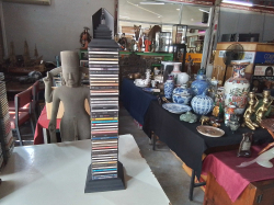 A Tower CD Holder with 45 CD's
(some damaged)
