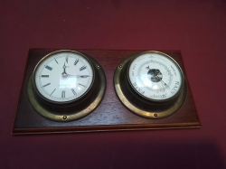 A Ship Clock & Barometer.