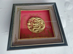 Chinese Golden dragon picture frame