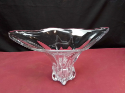 Glass Vase. W.15 L.33 H.20 Cm.