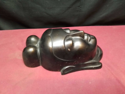Chinese Metal Buddha Head.
W.14 H.24 Cm.