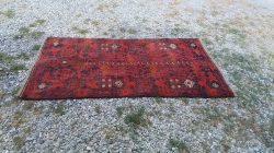 A Lovely Carpet from Persian Iran Baluch wool on wool carpet Traditional Antique Design 80 year's oldW.106 L.200 Cm.