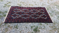 A Lovely Carpet from, Persian Iran Wool on wool Carpet Traditional Baluch W.113 L.183 Cm.