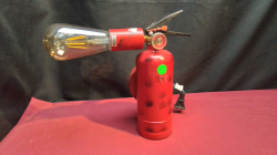 An Old Fire Extinguisher Fitted as A Light (work in order)