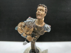 A figure model of Roman warrior. W.10 H.14 Cm.