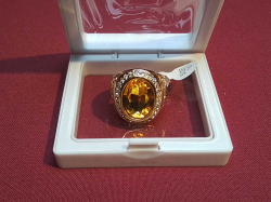 A Yellow Gold Plated Men Ring. Size 10