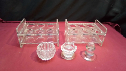 A Job Lot of Glass And Egg Holders.