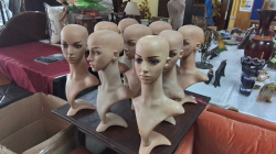 A Job Lot of Dummy Head Busts. 