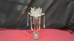A Very Lovely Crystal Candle Stick with Crystal Droppers.( new )