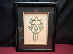 A Bronze hairpin 2000 years BC with certificate Framed in perfect condition