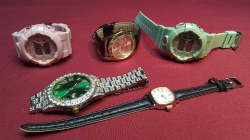 5 Mixed Brands of Watches, all working.
