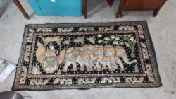Vintage Thai Tapestry. H.80 W.150 Cm.